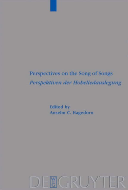 Cover for Anselm C Hagedorn · Perspectives on the Song of Songs / Per (Book) (2005)