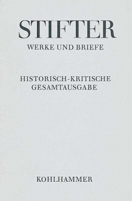 Cover for Adalbert Stifter · Studien (Adalbert Stifter: Werke Und Briefe) (German Edition) (Innbunden bok) [German edition] (1978)
