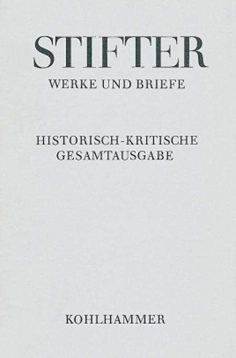 Cover for Adalbert Stifter · Studien (Adalbert Stifter: Werke Und Briefe) (German Edition) (Hardcover Book) [German edition] (1978)