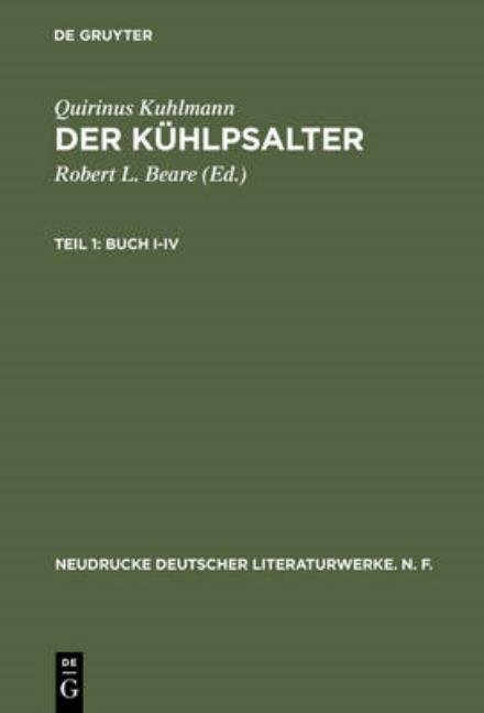 Cover for Kuhlmann · Der Kühlpsalter.01 (Bog) (1970)