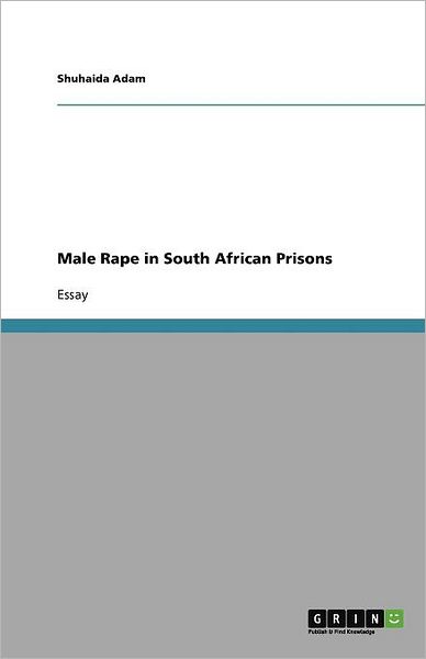 Cover for Adam · Male Rape in South African Prisons (Paperback Book) (2011)