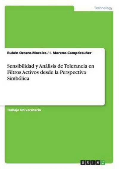 Cover for Orozco-Morales · Sensibilidad y Análisis (Book) (2015)