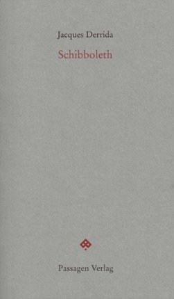 Cover for Jacques Derrida · Schibboleth (Paperback Bog) (2012)