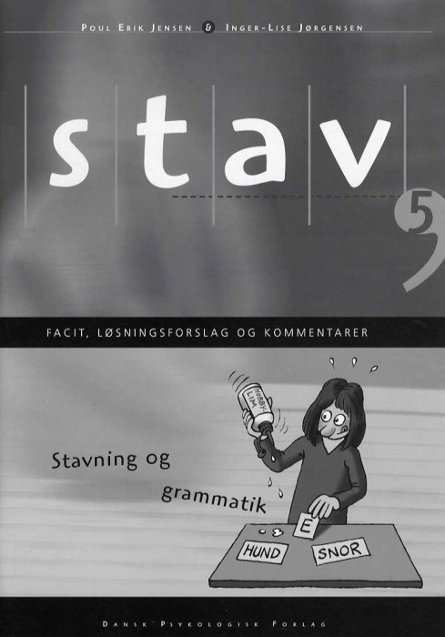 Cover for Poul Erik Jensen Inger-Lise Jørgensen · STAV 5 - Facit, løsningsforslag og kommentarer, 6. udgave (Heftet bok) [6. utgave] (2016)
