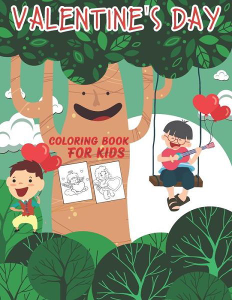 Cover for The Universal Book House · Valentine's Day Coloring Book for Kids (Paperback Book) (2020)