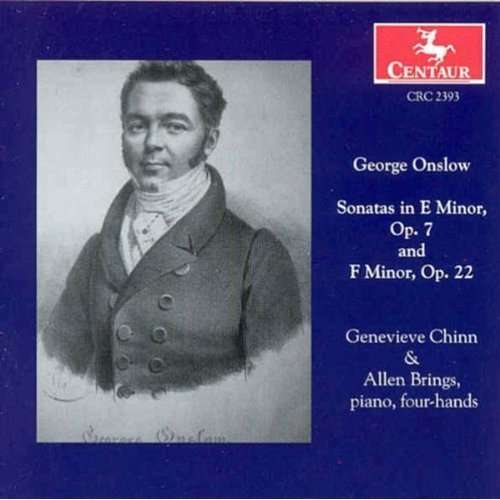 Cover for Onslow,george / Chinn,genevieve / Brings,allen · Stas in E Minor Op 7 &amp; F Minor Op 22 (CD) (1999)