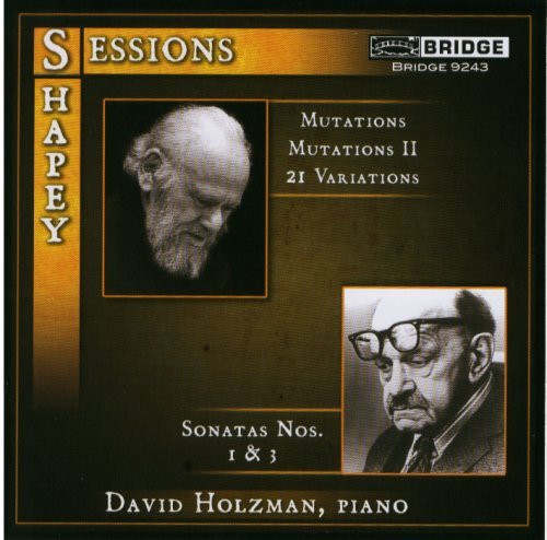 Cover for Sessions / Shapey / Holzman · Piano Music (CD) (2007)