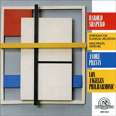 Cover for André Previn Los Angeles Philharmonic · Shapero: Symphony For Classical Orchestra / Nine-Minute Overture (CD) (1988)