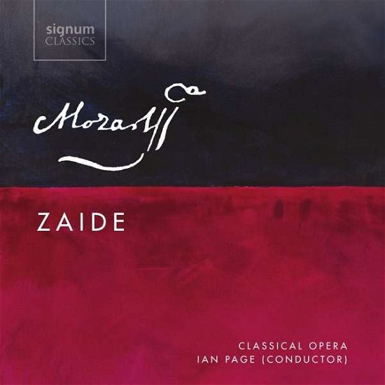 Cover for Wolfgang Amadeus Mozart · Zaide Kv344 (CD) [Digipak] (2016)