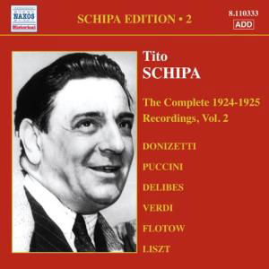 SCHIPA EDITION Vol.2:The Cople - Tito Schipa - Musik - Naxos Historical - 0636943133323 - 14 november 2005