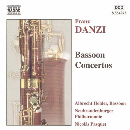 Danzi / Bassoon Concertos - Neubrandenburg Po / Pasquet - Musiikki - NAXOS - 0636943427323 - maanantai 19. heinäkuuta 1999