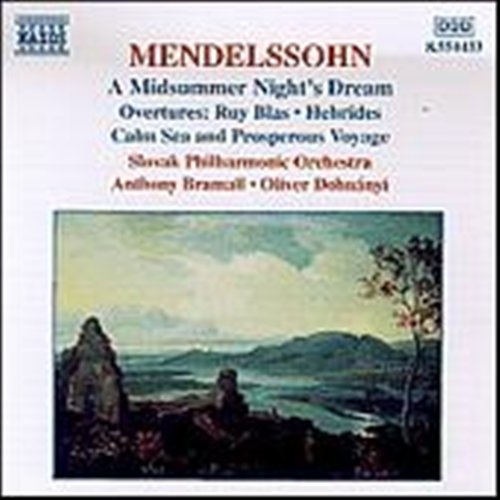 Midsummer Night's Dream - Mendelssohn / Bramall / Dohnanyi - Musik - NAXOS - 0636943443323 - 9. marts 1999