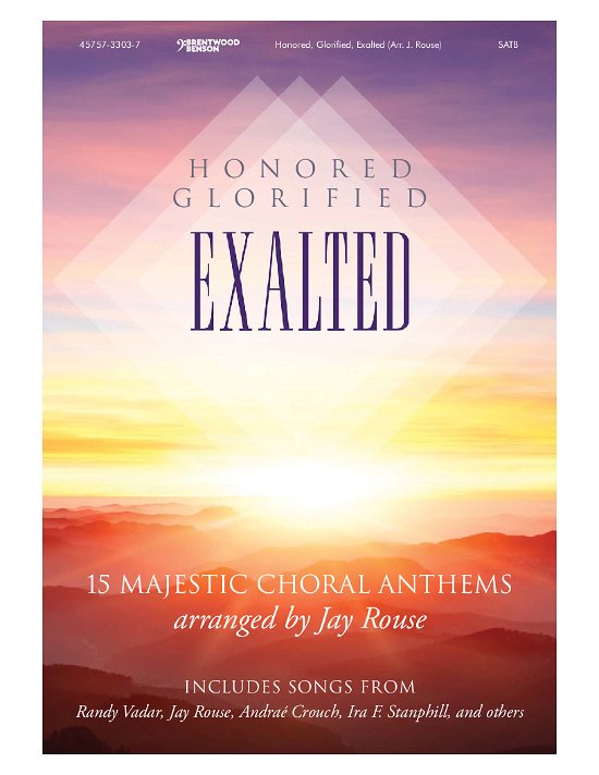 Cover for Exalted Honored Glorified · Honored Glorified Exalted-15 Majestic Choral Anth (CD)