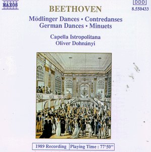 Cover for Beethoven / Dohnanyi · Modlinger Dances / Contredanses (CD) (1994)