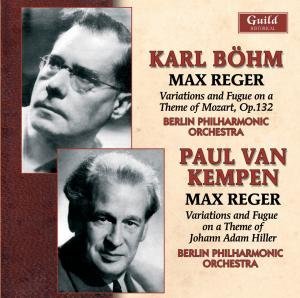 Bohm Van Kempen Conduct Music by Max Reger - Reger / Bpo / Bohm - Musik - Guild - 0795754236323 - 9 november 2010