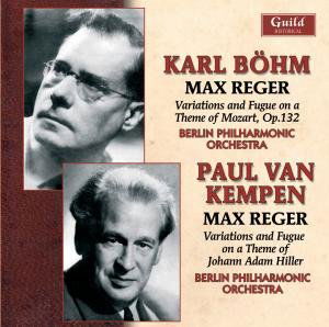 Bohm Van Kempen Conduct Music by Max Reger - Reger / Bpo / Bohm - Musik - Guild - 0795754236323 - 9. november 2010