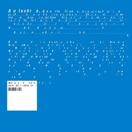 Quaristice - Autechre - Music - ELECTRONIC - 0801061033323 - March 4, 2008