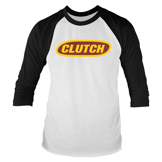 Cover for Clutch · Classic Logo (Whte / Black) (Tröja) [size XXL] (2021)