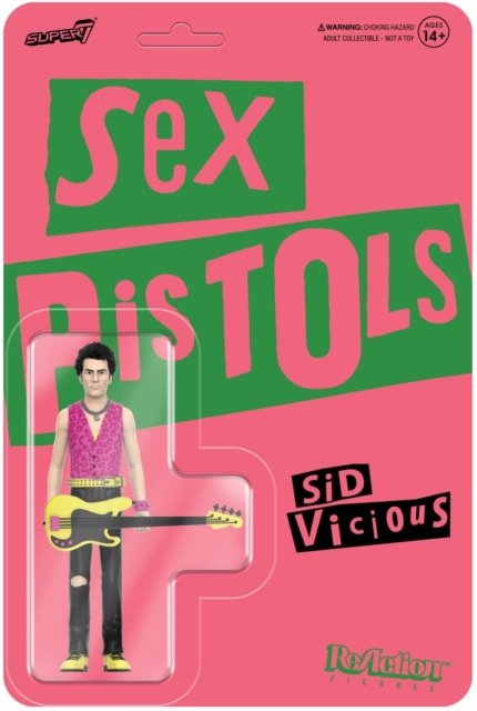 Sid Vicious (Never Mind The Bollocks) Sex Pistols Reaction Wave 2 - Sex Pistols - Produtos - SUPER 7 - 0840049834323 - 28 de julho de 2023