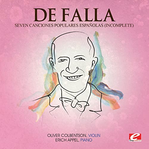 Cover for De Falla · Seven Canciones Populares Espanolas (Incomplete)-D (CD) (2016)