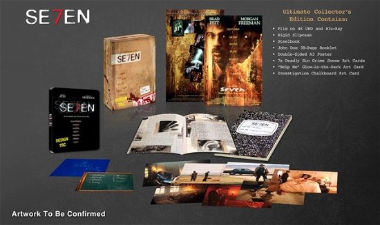 Cover for Se7en (aka Seven) (4K Ultra HD) [Limited Steelbook Ultimate Collectors edition] (2024)