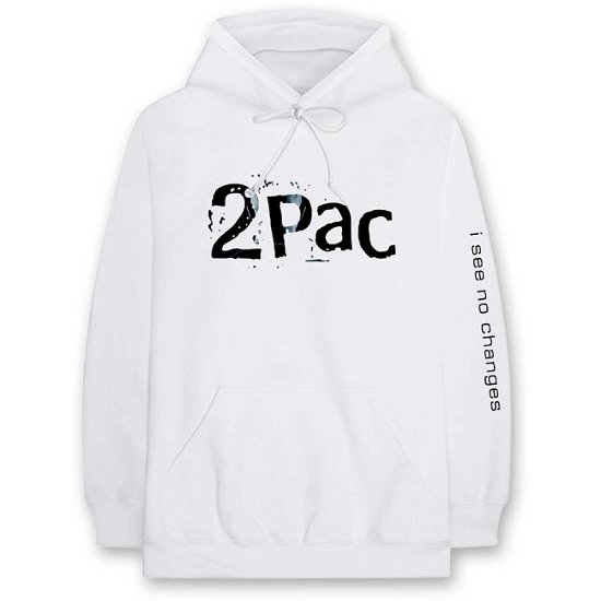 Cover for Tupac · Tupac: I See No Changes (Felpa Con Cappuccio Unisex Tg. S) (Hoodie) [size S] [White - Unisex edition]