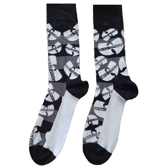 Wu-Tang Clan Unisex Ankle Socks: Logos Monochrome (UK Size 7 - 11) - Wu-Tang Clan - Merchandise -  - 5056561028323 - 