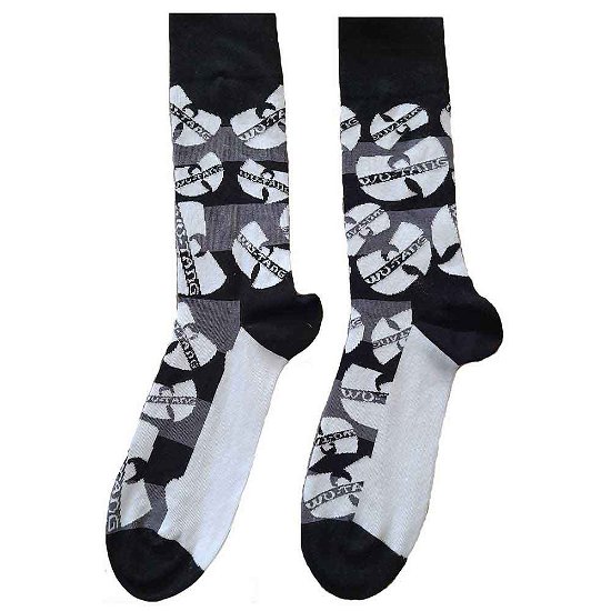 Cover for Wu-Tang Clan · Wu-Tang Clan Unisex Ankle Socks: Logos Monochrome (UK Size 7 - 11) (CLOTHES) [size M]