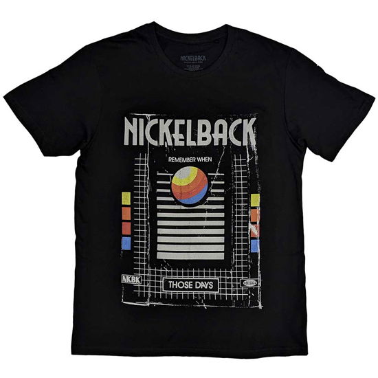 Nickelback Unisex T-Shirt: Those Days VHS - Nickelback - Marchandise -  - 5056737223323 - 
