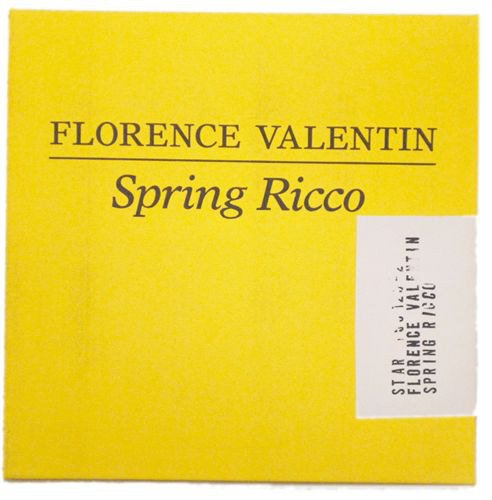 Cover for Florence Valentin · Spring Ricco (CD) (2009)