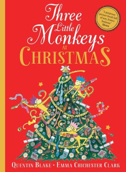 Cover for Quentin Blake · Three Little Monkeys at Christmas (Paperback Book) (2023)