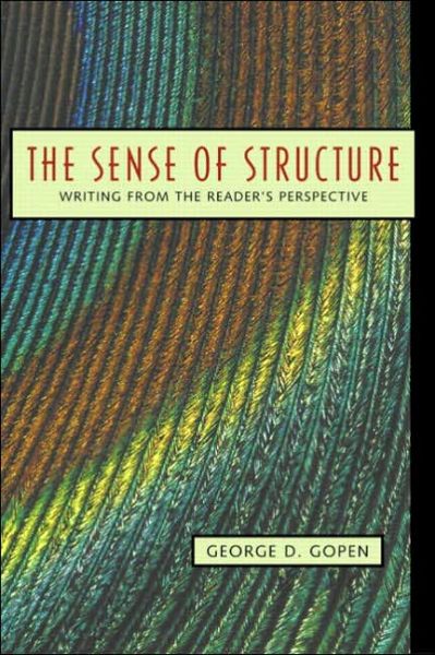 Cover for Gopen  George · Sense of Structure the (Paperback Book) (2004)