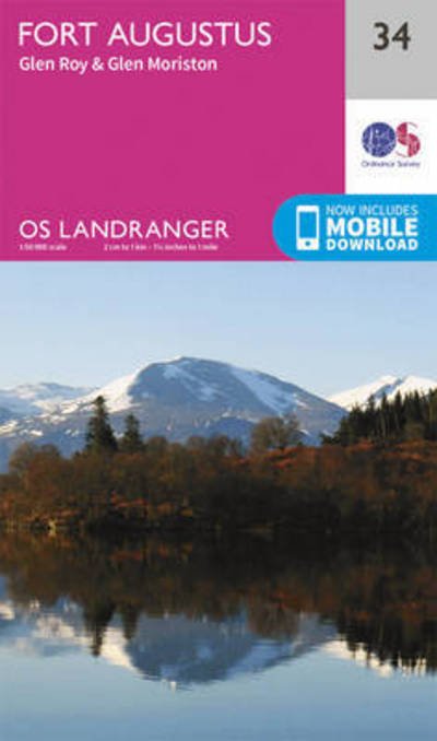 Cover for Ordnance Survey · Fort Augustus, Glen Roy &amp; Glen Moriston - OS Landranger Map (Landkart) [February 2016 edition] (2016)