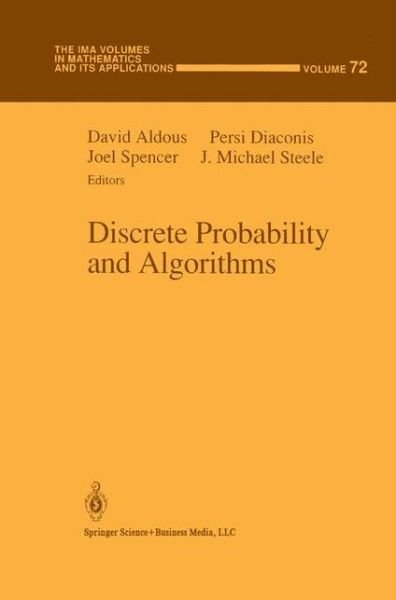 Cover for D J Aldous · Discrete Probability and Algorithms - the Ima Volumes in Mathematics and Its Applications (Hardcover bog) (1995)
