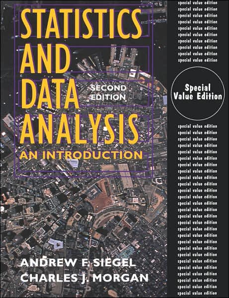 Cover for Siegel · Statistics and Data Analysis: an Introduction (Paperback Bog) (1998)