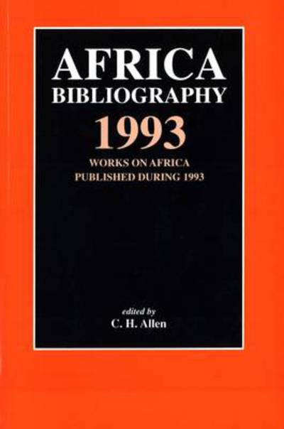 Cover for Christopher Allen · Africa Bibliography 1993 (Paperback Book) [10th edition] (1995)