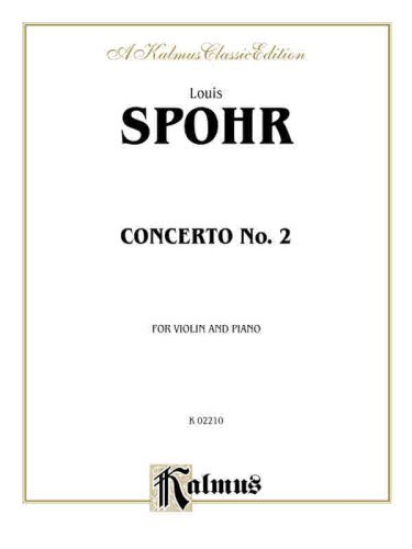Cover for Louis Spohr · Spohr Concerto No 2 (Paperback Book) [Kalmus edition] (2003)