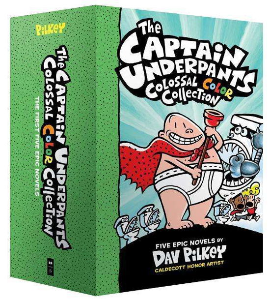 The Captain Underpants Colossal Color Collection (Captain Underpants #1-5 Boxed Set) - Captain Underpants - Dav Pilkey - Boeken - Scholastic Inc. - 9781338603323 - 3 september 2019