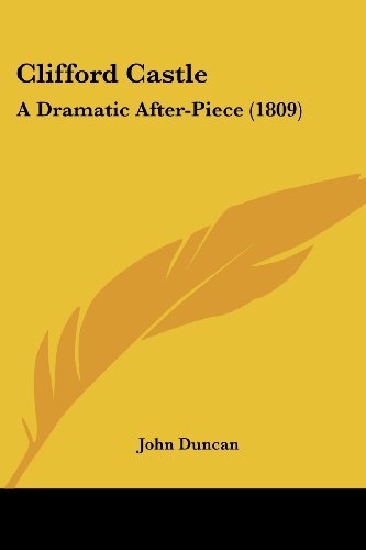 Cover for John Duncan · Clifford Castle: a Dramatic After-piece (1809) (Paperback Bog) (2008)