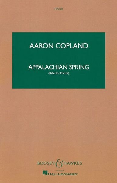 Cover for Aaron Copland · Appalachian Spring Suite (Study Score) (Partitur) (2004)