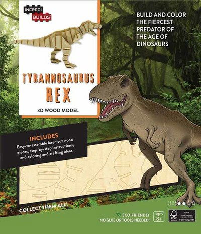 Cover for Insight Editions · IncrediBuilds: Tyrannosaurus Rex 3D Wood Model - Incredibuilds (Book) [Proprietary edition] (2019)