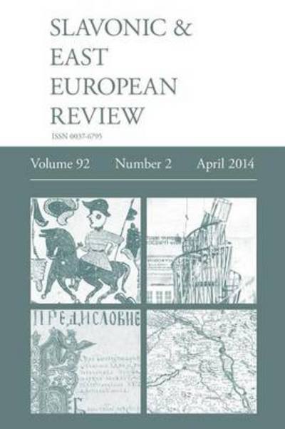 Cover for Rady, Martyn, Dr · Slavonic &amp; East European Review (92: 2) April 2014 (Paperback Bog) (2014)