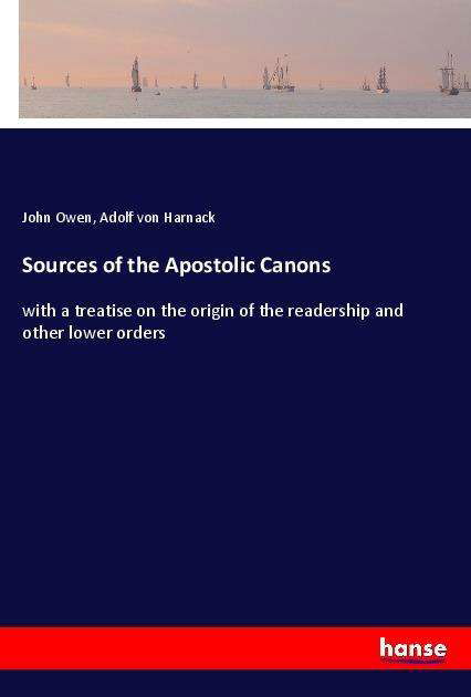 Cover for Owen · Sources of the Apostolic Canons (Buch)