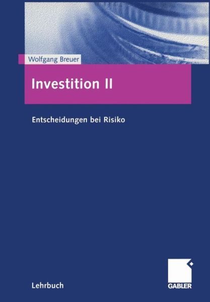 Cover for Wolfgang Breuer · Investition (Paperback Book) [2001 edition] (2001)