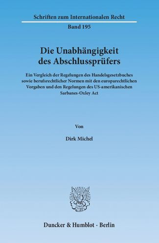 Cover for Michel · Die Unabhängigkeit des Abschluss (Book) (2014)