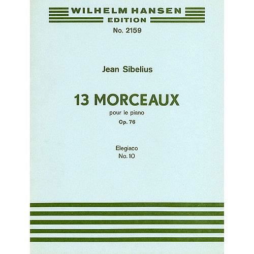 Jean Sibelius: Elegiaco (13 Morceaux Op.76, No.10) - Jean Sibelius - Livros -  - 9788759852323 - 2015