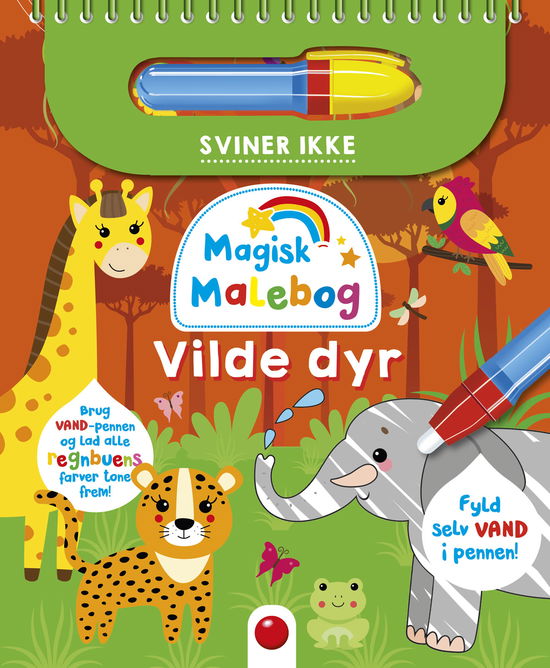 Magisk malebog: Magisk malebog: Vilde dyr (Spiral Book) [1. Painos] (2023)