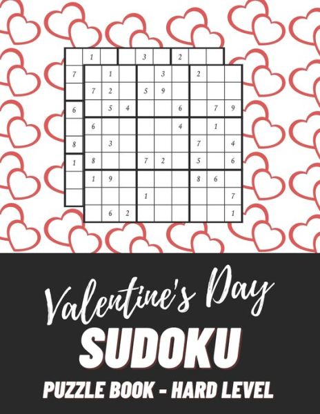 Cover for Aymane Jml · Valentine's Day Sudoku Puzzles Book - Hard Level (Paperback Book) (2021)