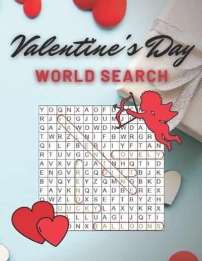 Cover for Magic Sky Publisher · Valentine's Day Word Search Book (Paperback Book) (2021)