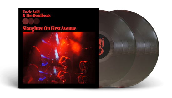 Cover for Uncle Acid &amp; the Deadbeats · Slaughter on First Avenue (Transparent Black Vinyl) (LP) (2023)